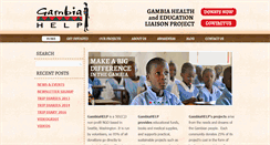 Desktop Screenshot of gambiahelp.org